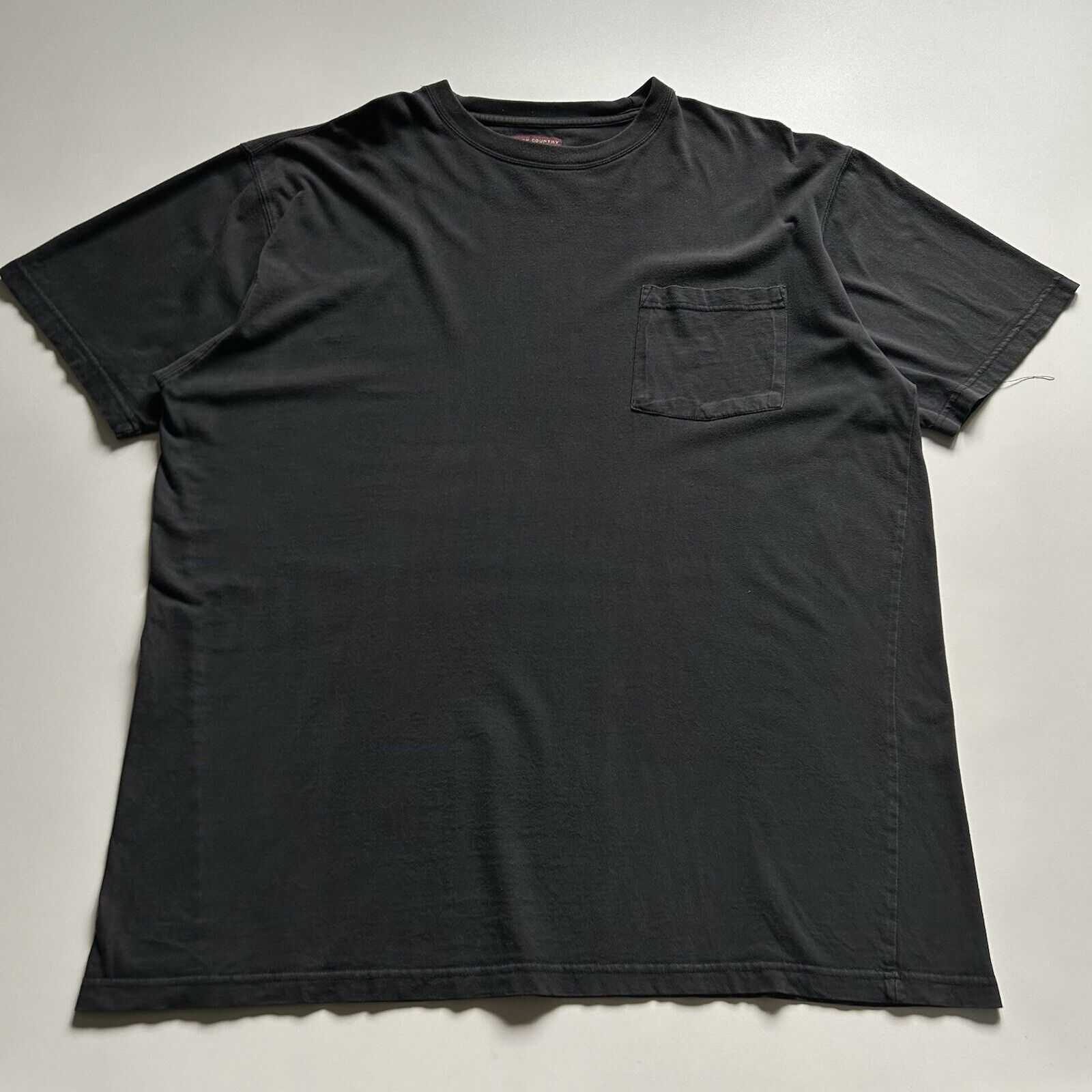 Vintage Y2k Sun Faded Black Blank Basic Pocket T Shirt Xxl Hoodie, Sweatshirt | FlexRushtees.com