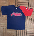 Cleveland Indians Vintage Starter Blue T Shirt Tee