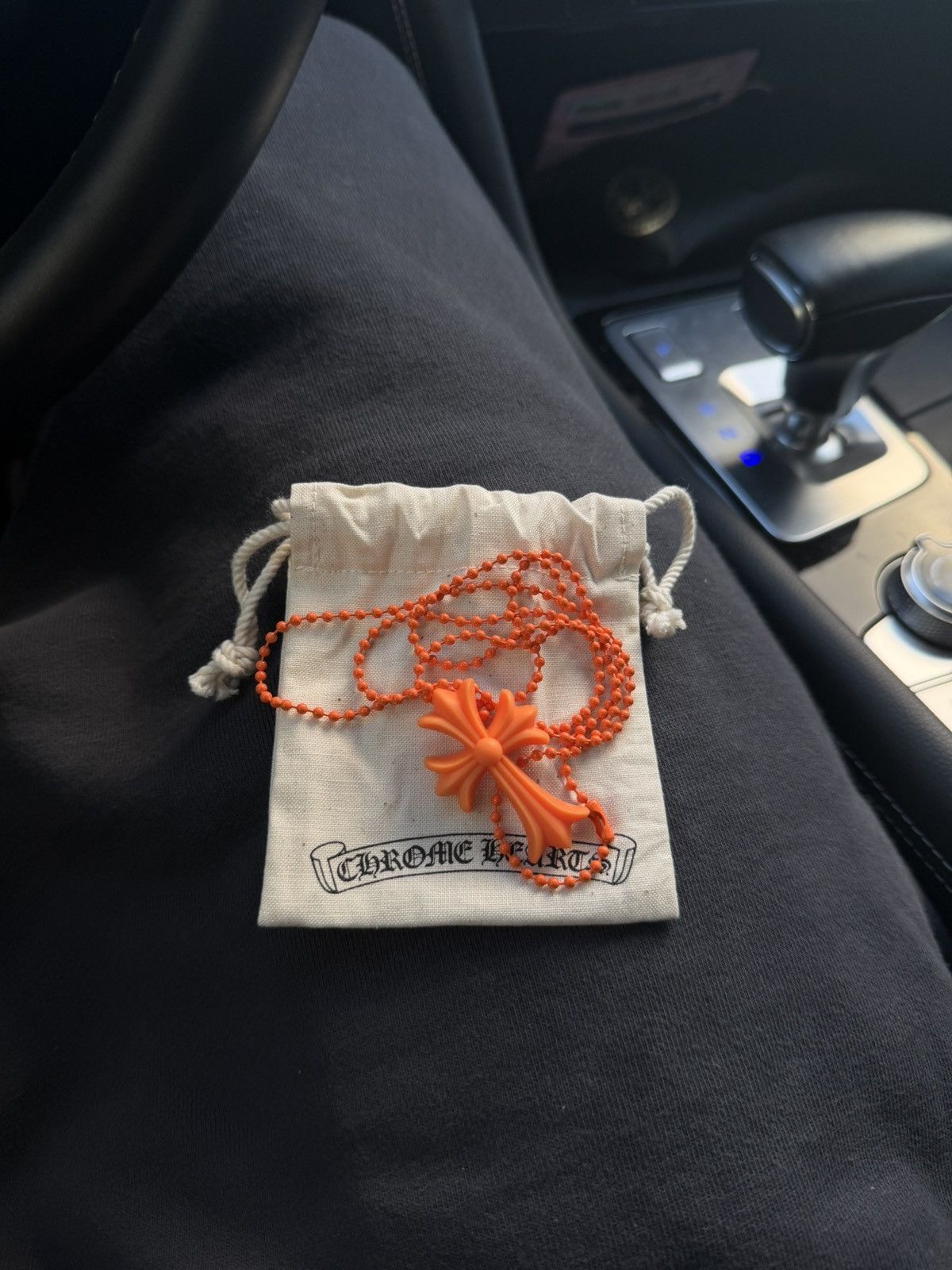 Hearts Chrome Hearts Orange Cross Pendant Chain T-Shirts, Hoodie, Sweatshirt | FlexRushtees.com
