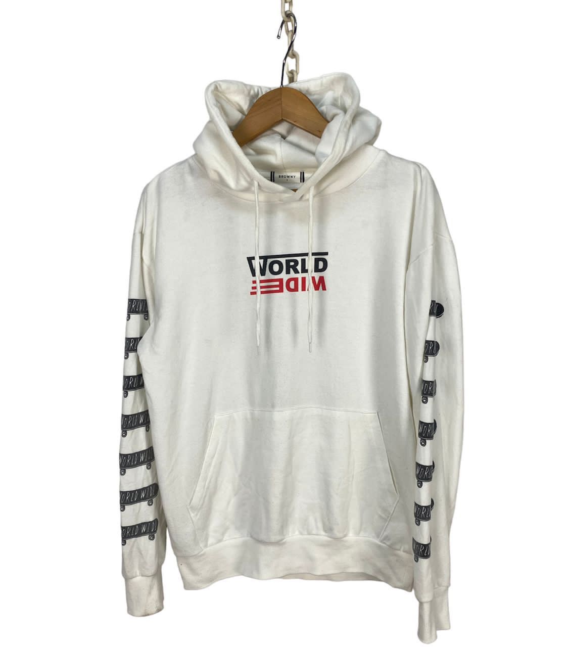 Other World Wide Printed Hoodie Pullover By Browny T-Shirts, Sweatshirt | FlexRushtees.com