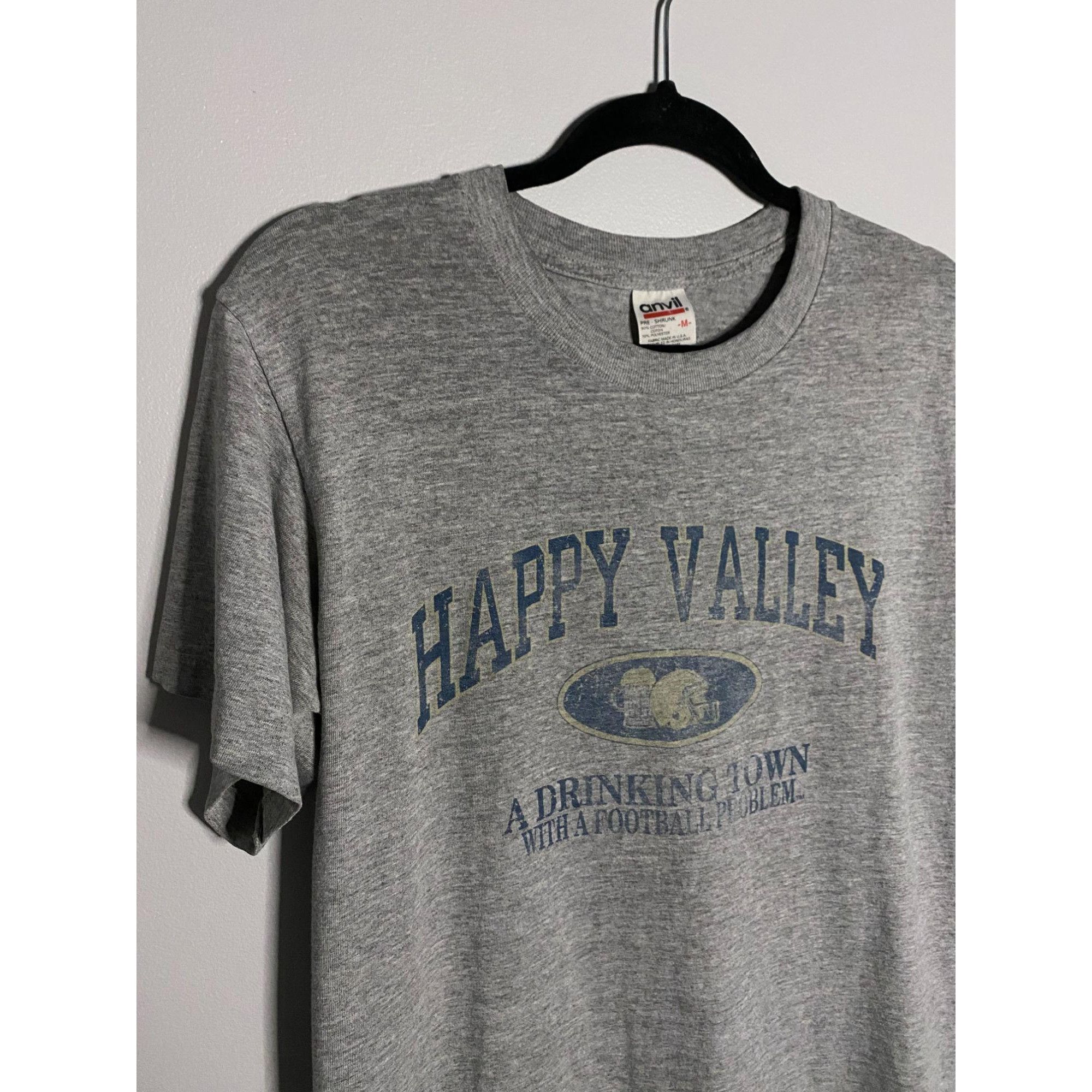 Vintage Happy Valley Slogan Tee M Hoodie, Sweatshirt | FlexRushtees.com