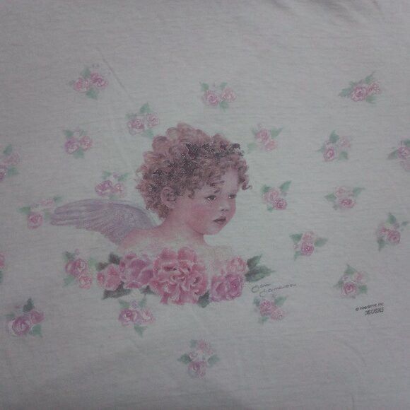 Other Vintage Cms Casuals Angel Roses Illustration T Shirt