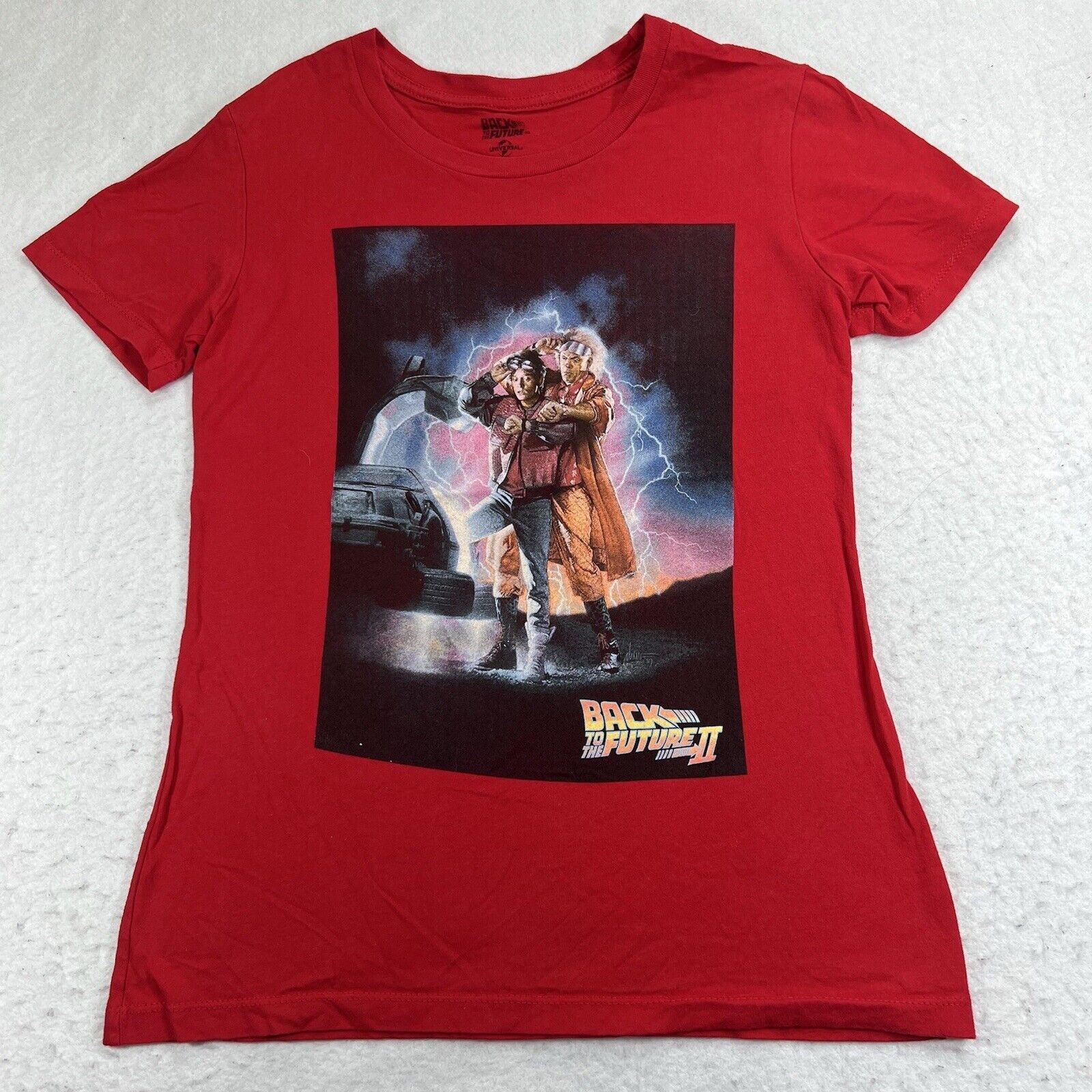 Studios Universal Studios Back To The Future 2 Red Graphic T Shirt