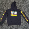 Vintage My Hero Academia Hoodie Mens M Black Sweatshirt Hooded Pullover Anime Shirt Style Pullover H