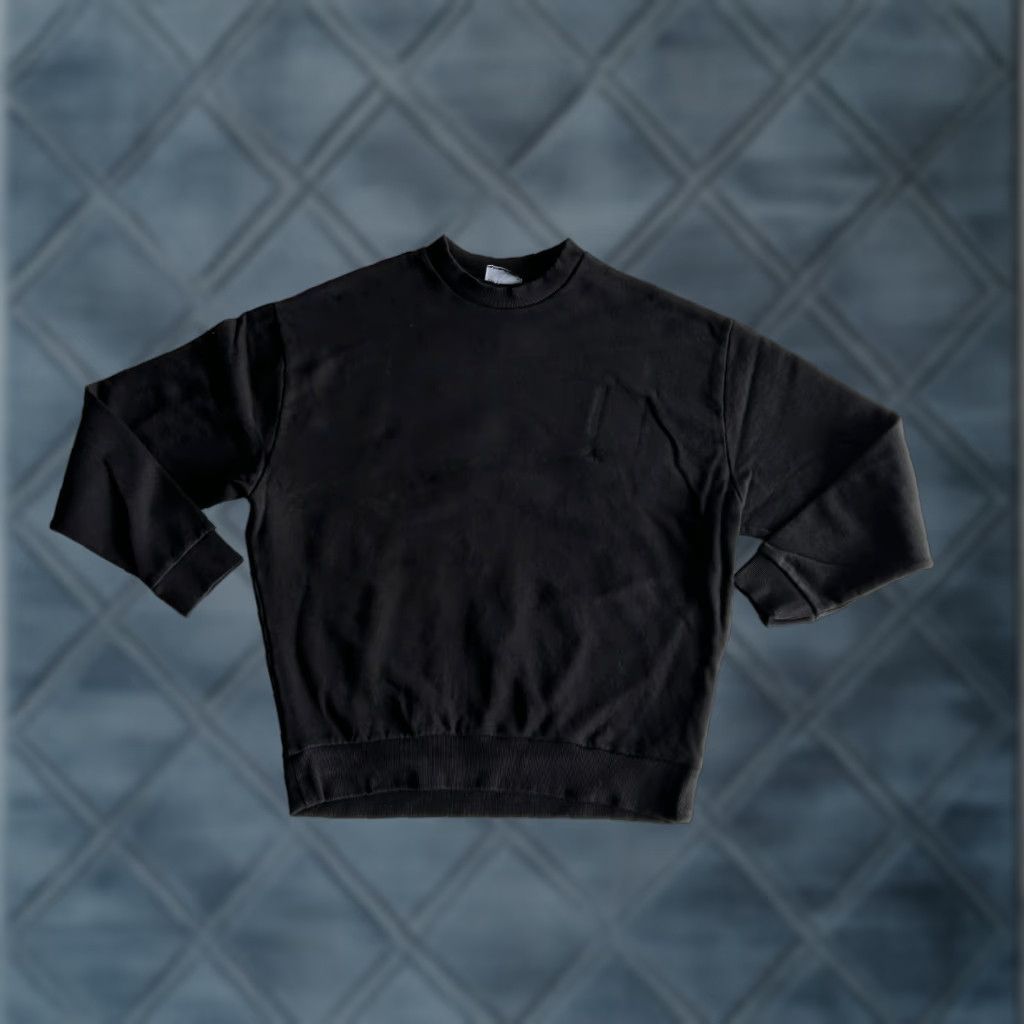Asos Design Sweatshirt Mens Xs Black Graphic Back Crew Neck Ribbed Trim Pullover T-Shirts, Hoodie | FlexRushtees.com