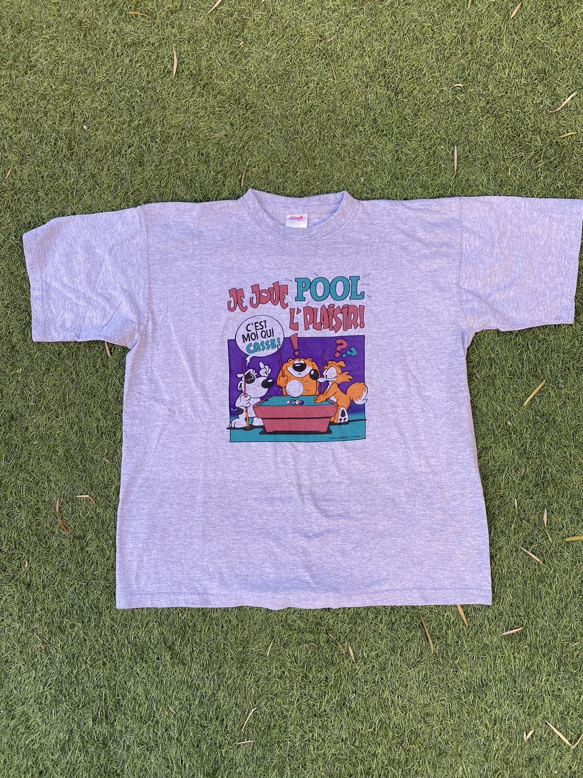 Vintage Vtg French 90s Pool Shirt Hoodie, Sweatshirt | FlexRushtees.com
