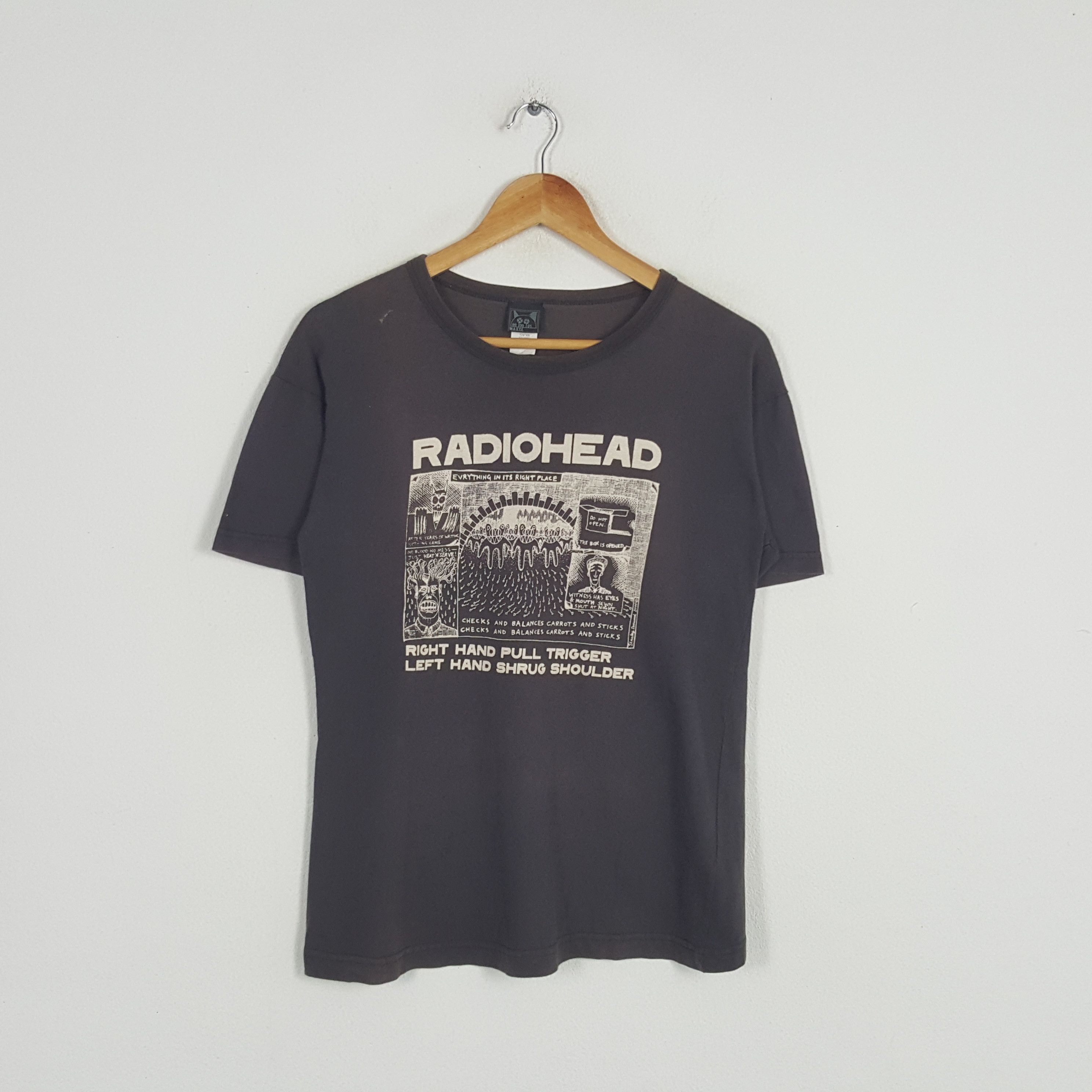 Vintage Radiohead English Album Rock Band Tshirt Hoodie, Sweatshirt | FlexRushtees.com