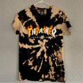 Mens Authentic Thrasher Shirt Size Small Bleached Tye Dye Hoodie, Sweatshirt | FlexRushtees.com