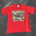 Champion Vintage Csa Tampa Bay Buccaneers Nfc Champions T Shirt Mens M Red 90s Sports Logo Graphic P Hoodie, Sweatshirt