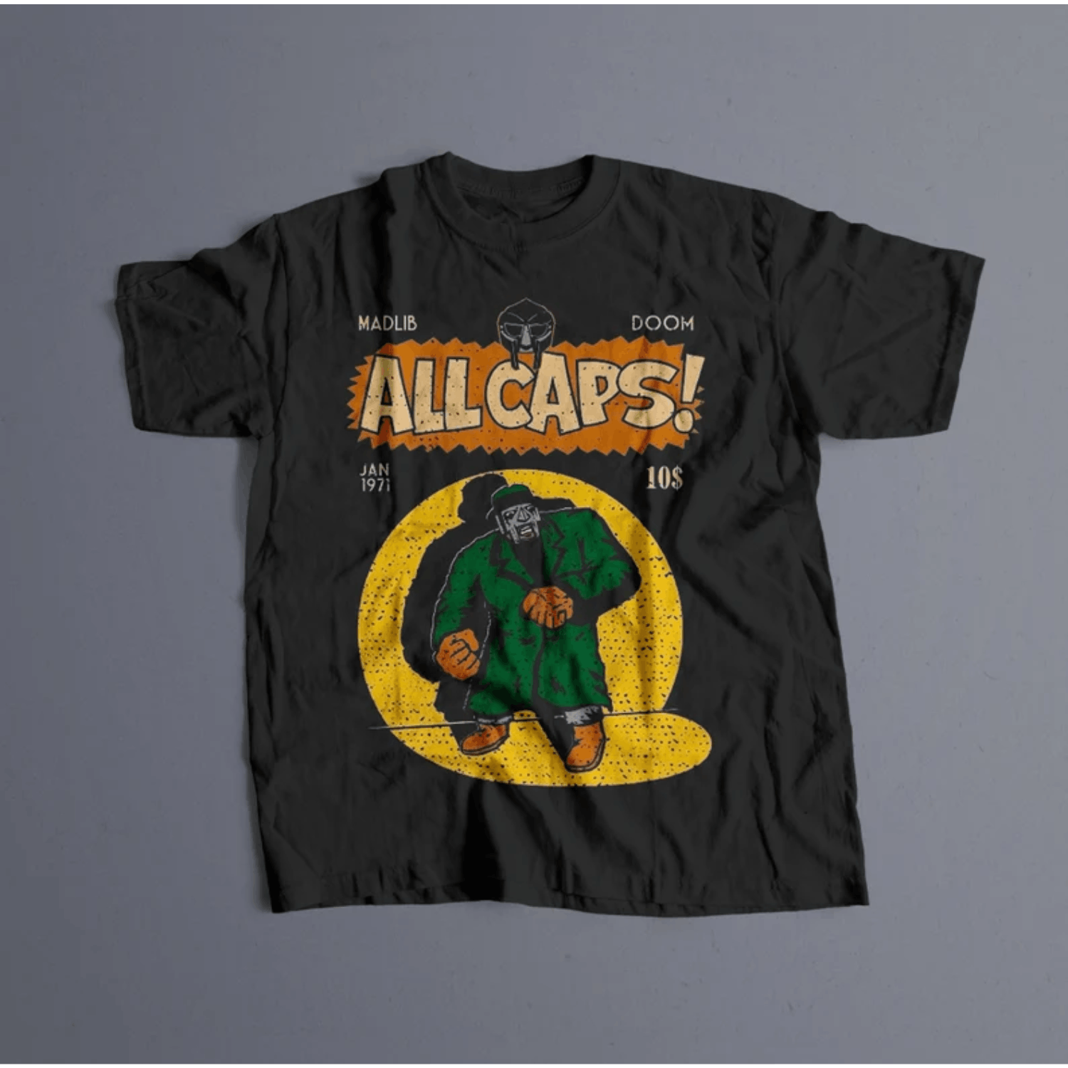 Vintage All Caps Mf Doom T Shirt Mf Doom Graphic Tee Rap Shirt