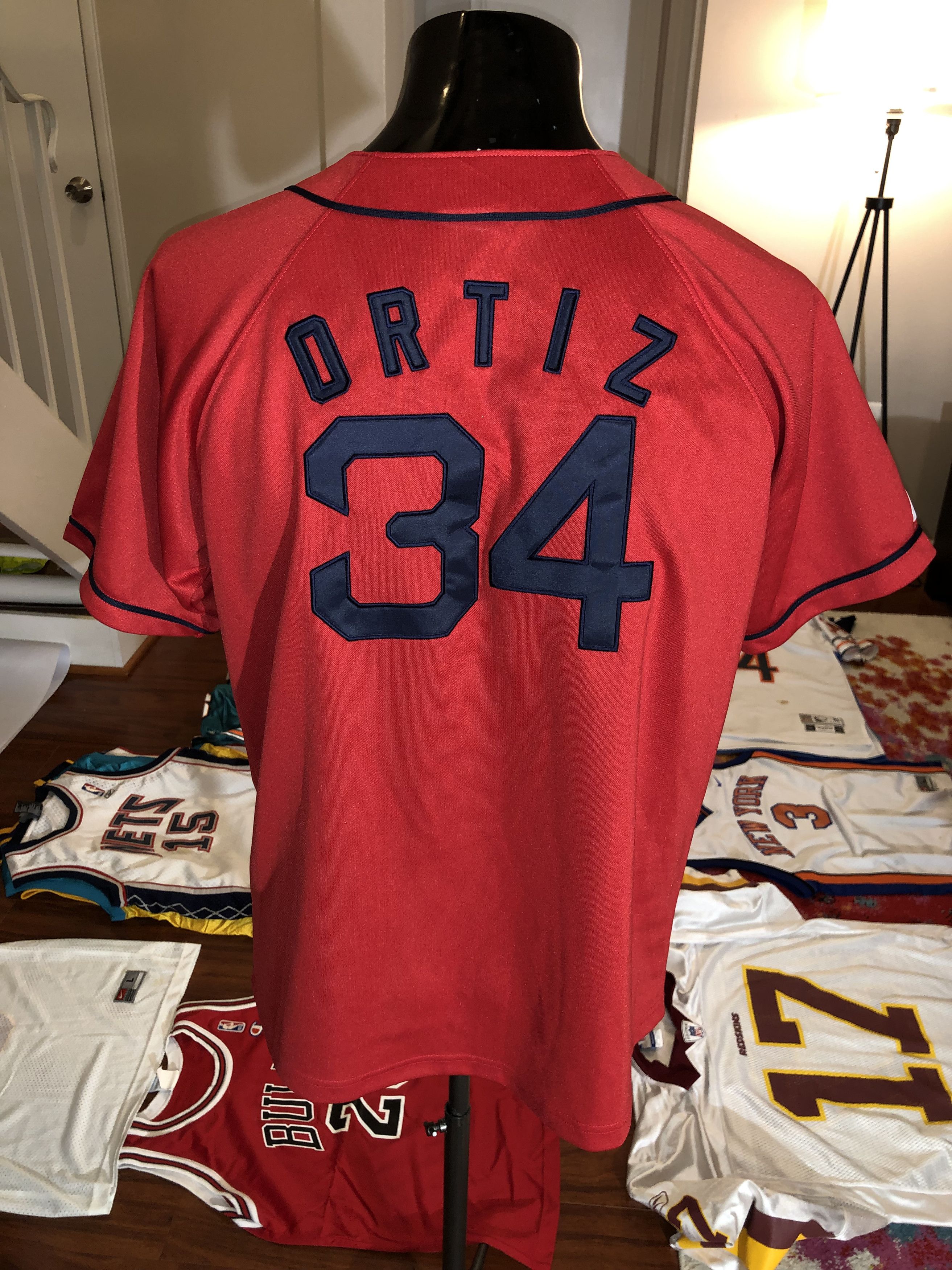 Majestic David Ortiz 34 Boston Red Sox Mlb Majestic Youth Xl T-Shirts, Hoodie, Sweatshirt | FlexRushtees.com