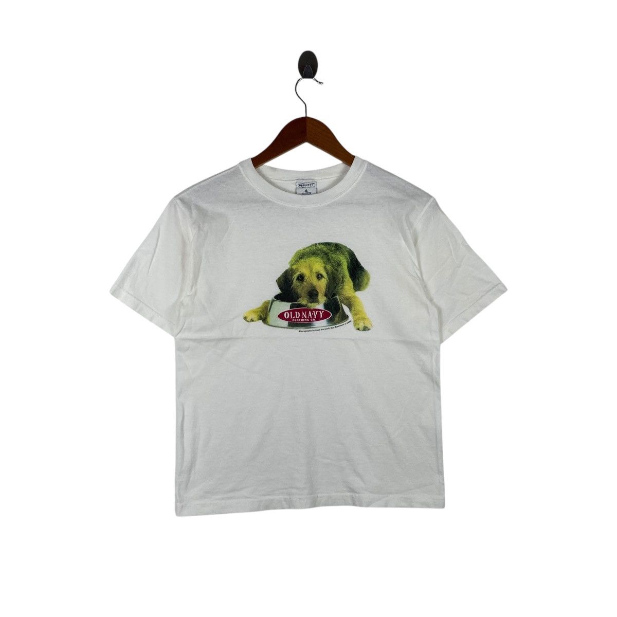 Vintage 1996 Photography Kent Marshall Old Navy Dog Tee Shir Hoodie, Sweatshirt | FlexRushtees.com