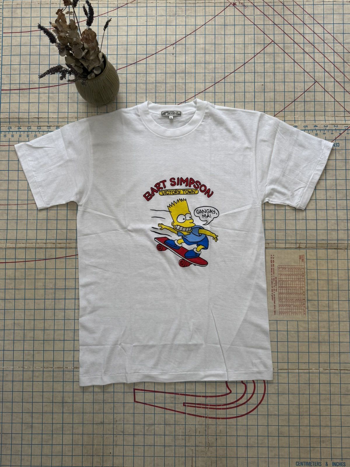 Vintage The Simpsons Bart Skateboarding Bootleg Tee White Hoodie, Sweatshirt | FlexRushtees.com