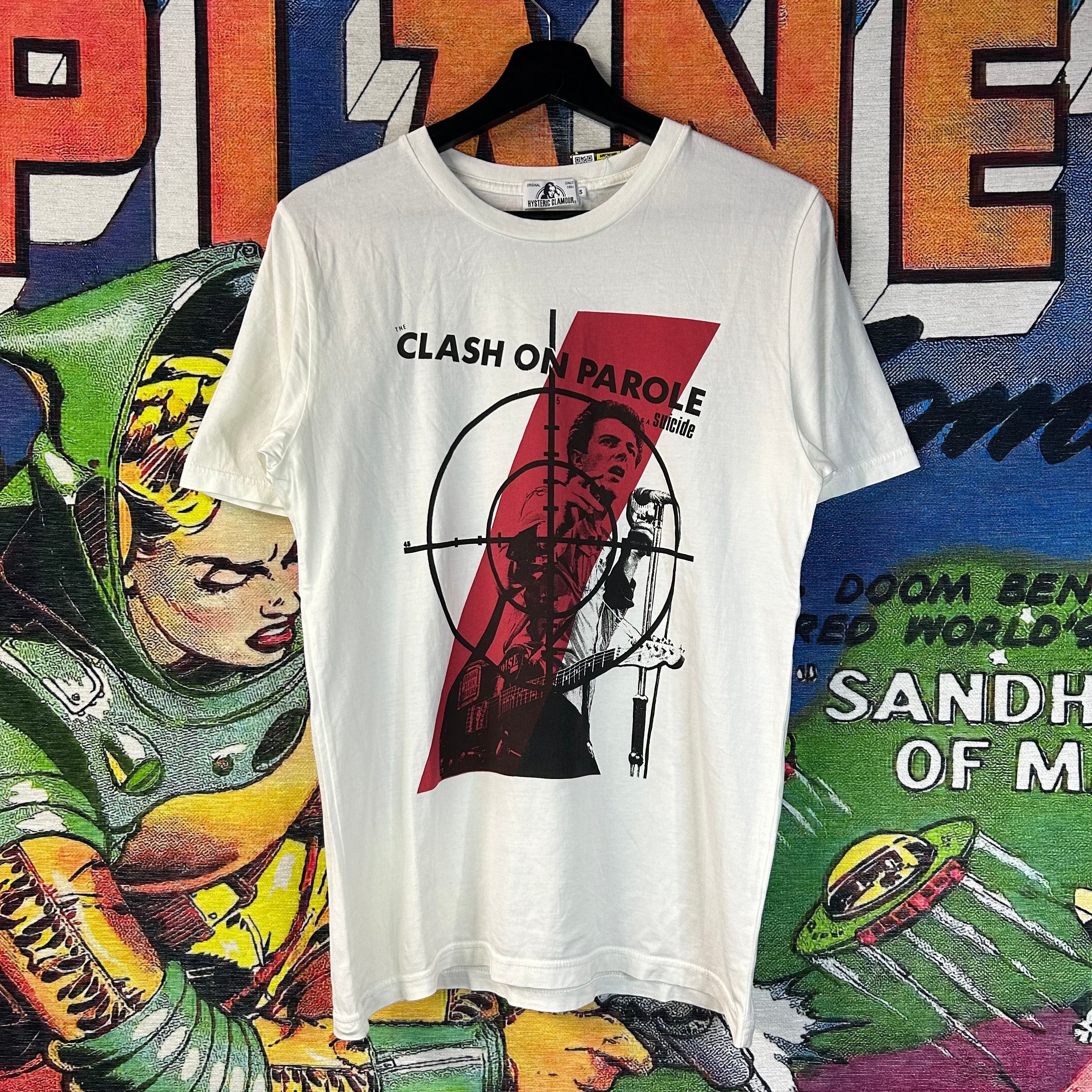 Glamour Hysteric Glamour The Clash On Parole Tee Size Small Hoodie, Sweatshirt | FlexRushtees.com
