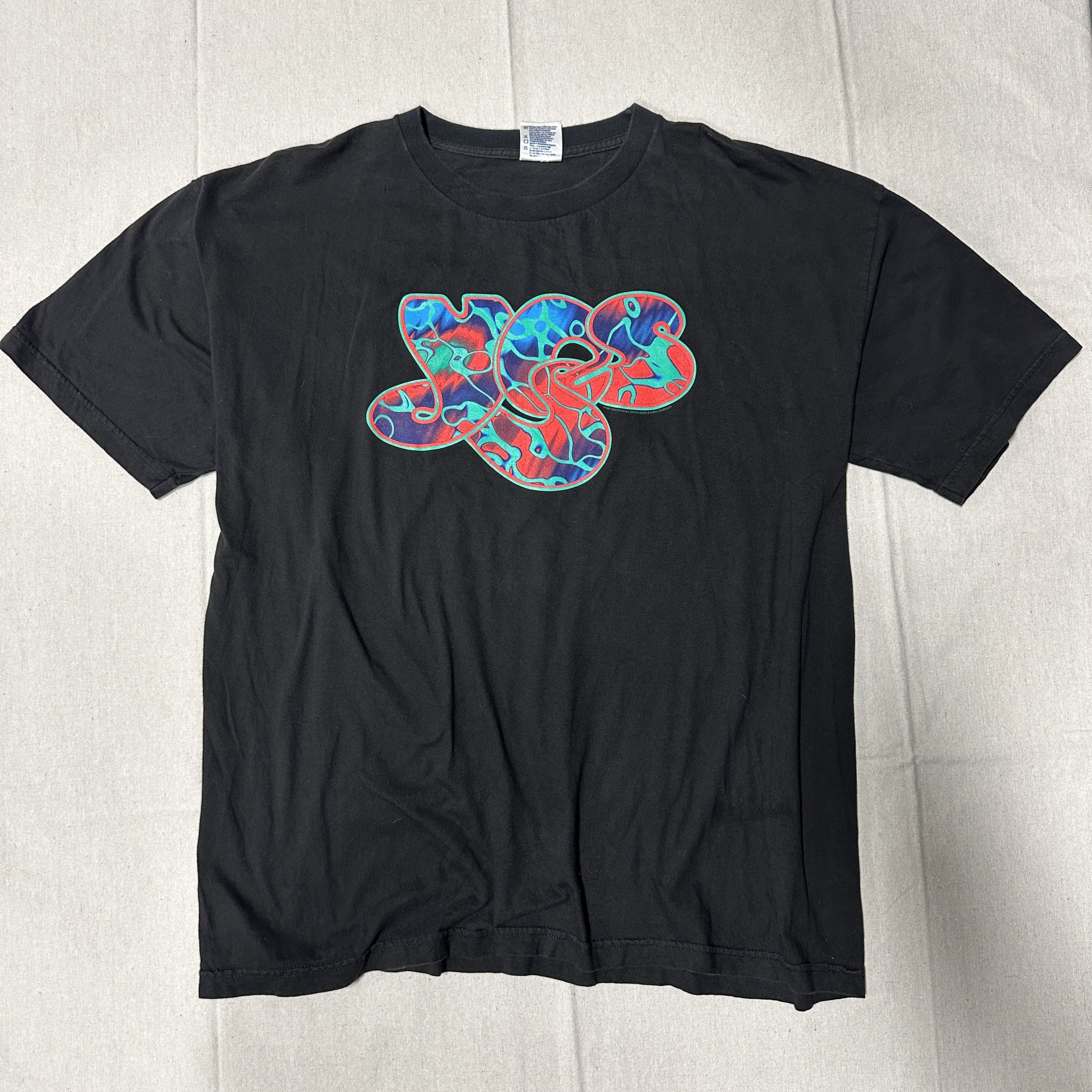 Other Vintage Yes Open Your Eyes 1997 Tour Psychedelic Graphic T Shirt Size Xl