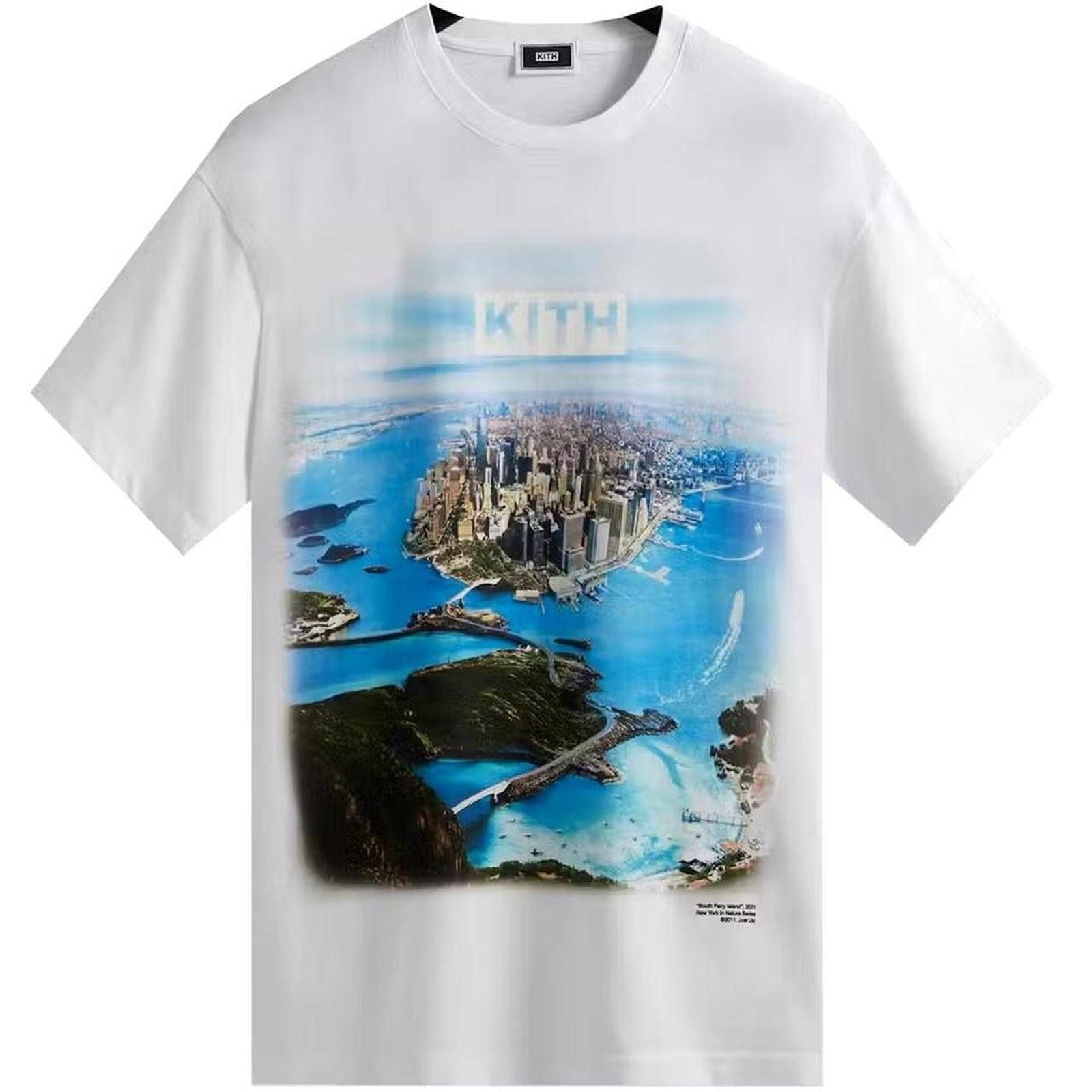 Kith South Ferry T Shirt In White Hoodie, Sweatshirt | FlexRushtees.com