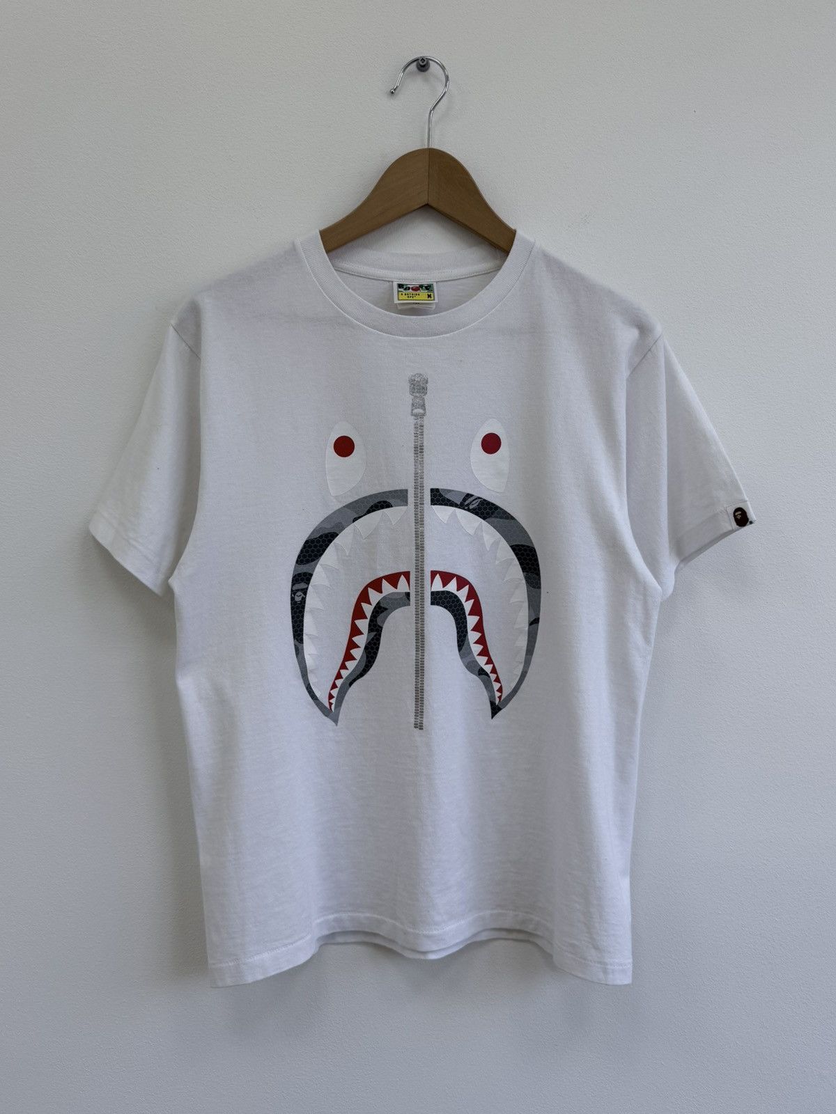 Bape White Graphic T Shirt Hoodie, Sweatshirt | FlexRushtees.com