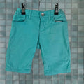 Vintage The Children S Place Bermuda Short Boys Seafoam Green 6x Flat Front Belt Loops 7 Inseam Twil