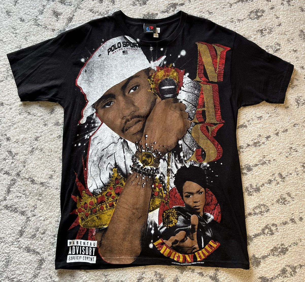 Vintage Backstockco Nas Lauryn Hill If I Ruled The World Aop Large T-Shirts, Hoodie, Sweatshirt | FlexRushtees.com