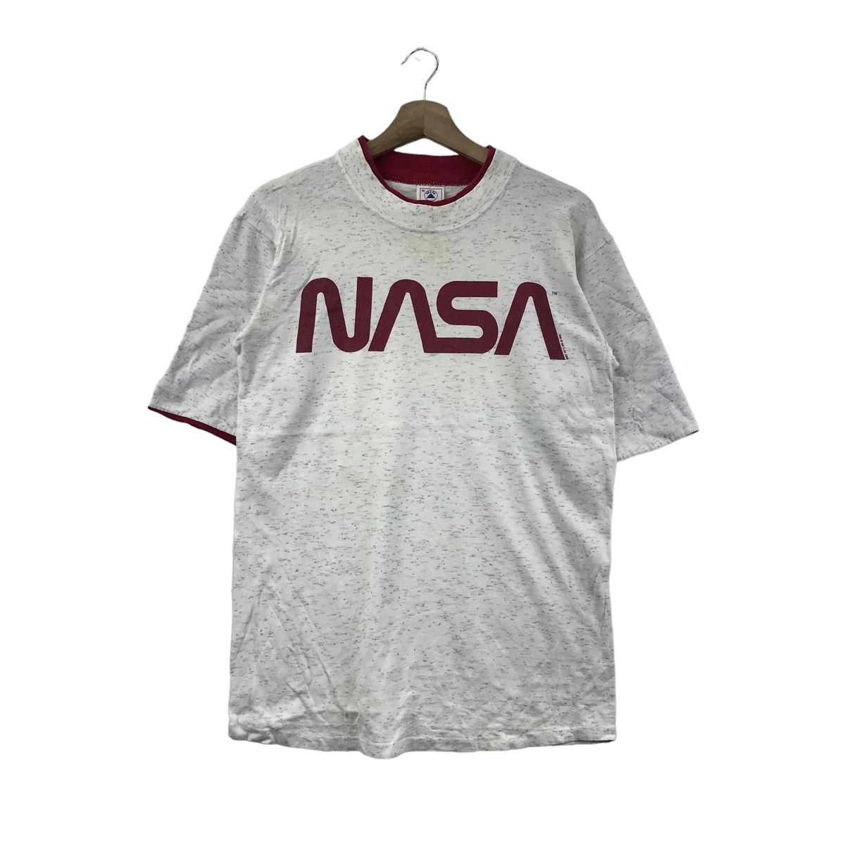 Vtg 90 Nasa National Aeronautics Space Made In Usa Tee Shir