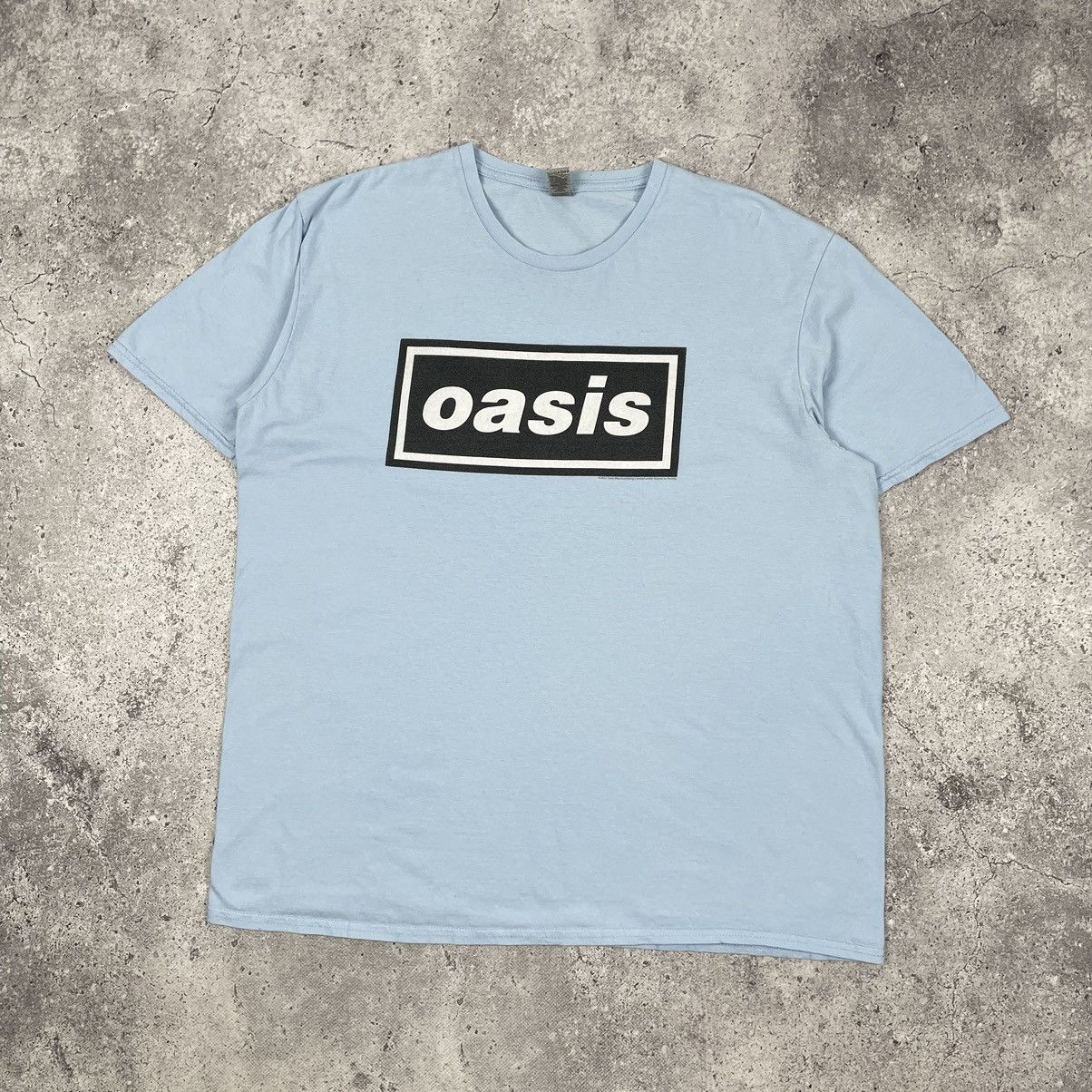 Band Tees Oasis Rock Band Box Logo Y2k T Shirt Hoodie, Sweatshirt | FlexRushtees.com