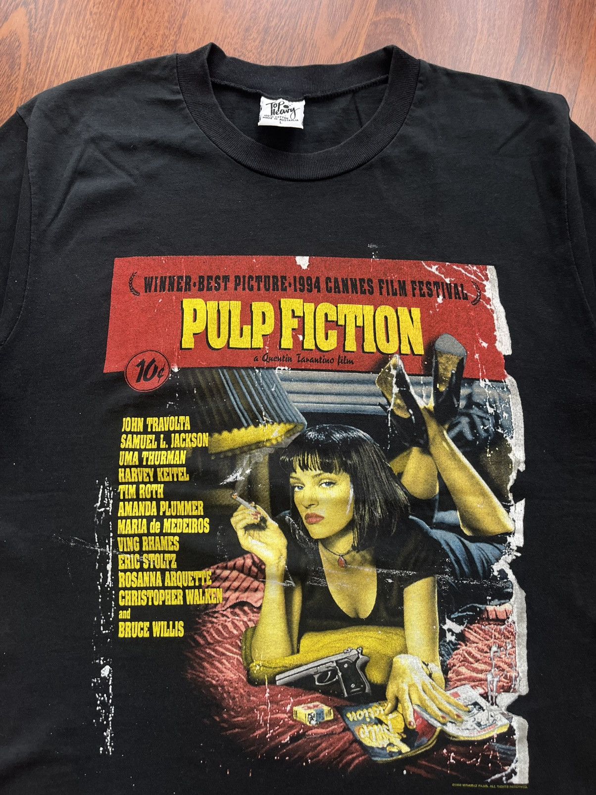Other Vintage 90s Pulp Fiction Poster Print Uma Thurman Sam L Jack T-Shirts, Hoodie, Sweatshirt | FlexRushtees.com