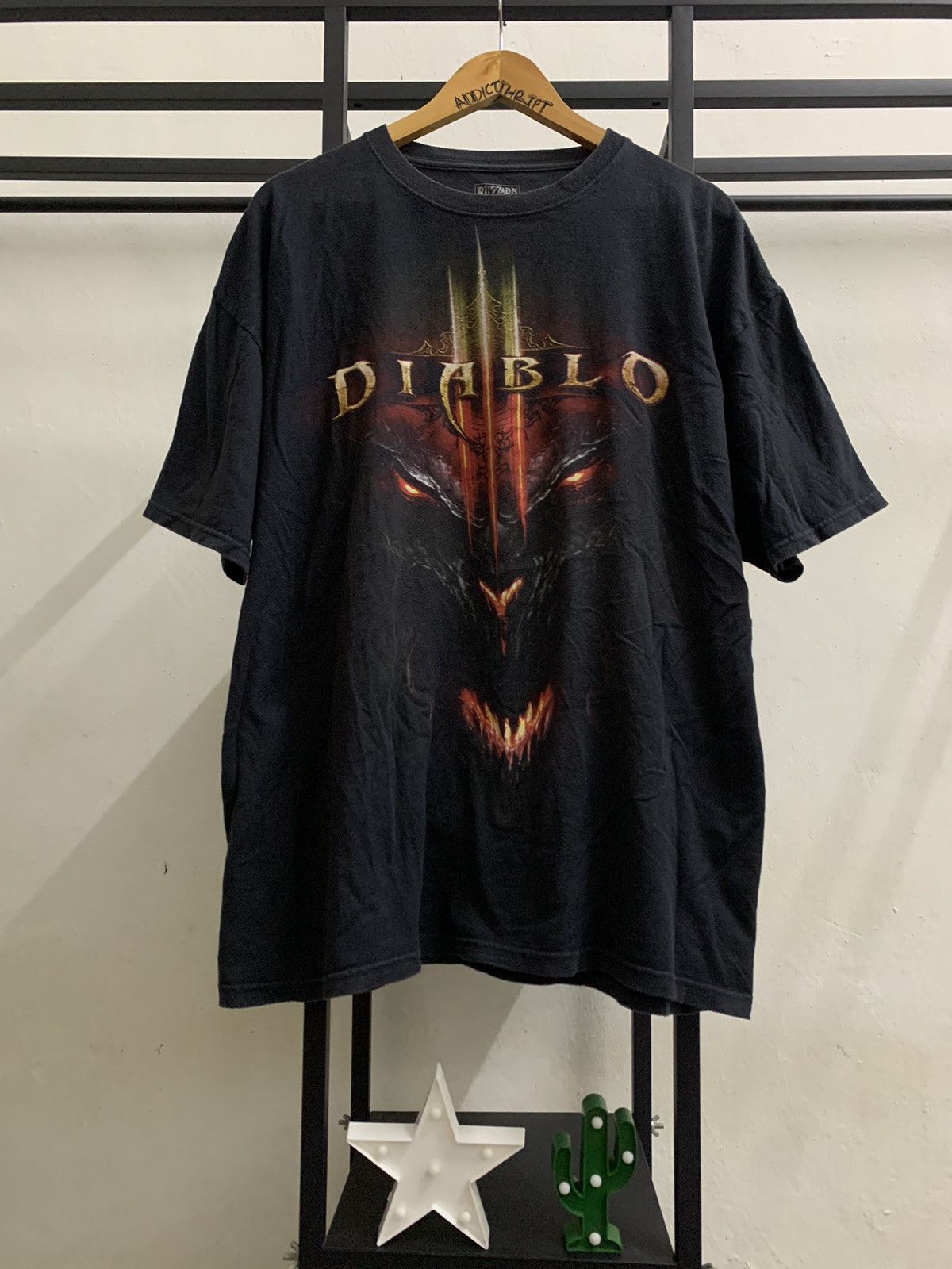 Hot Vintage Jinx Diablo Iii Graphic Print Tee