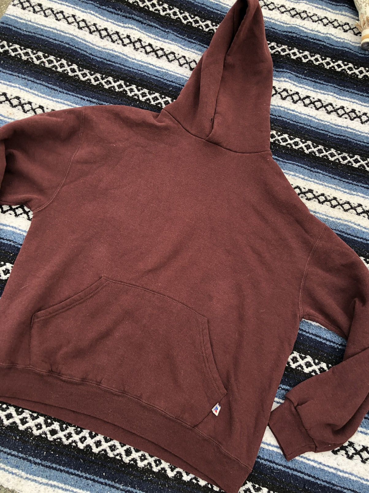 Vintage Russell Athletic Maroon Hoodie