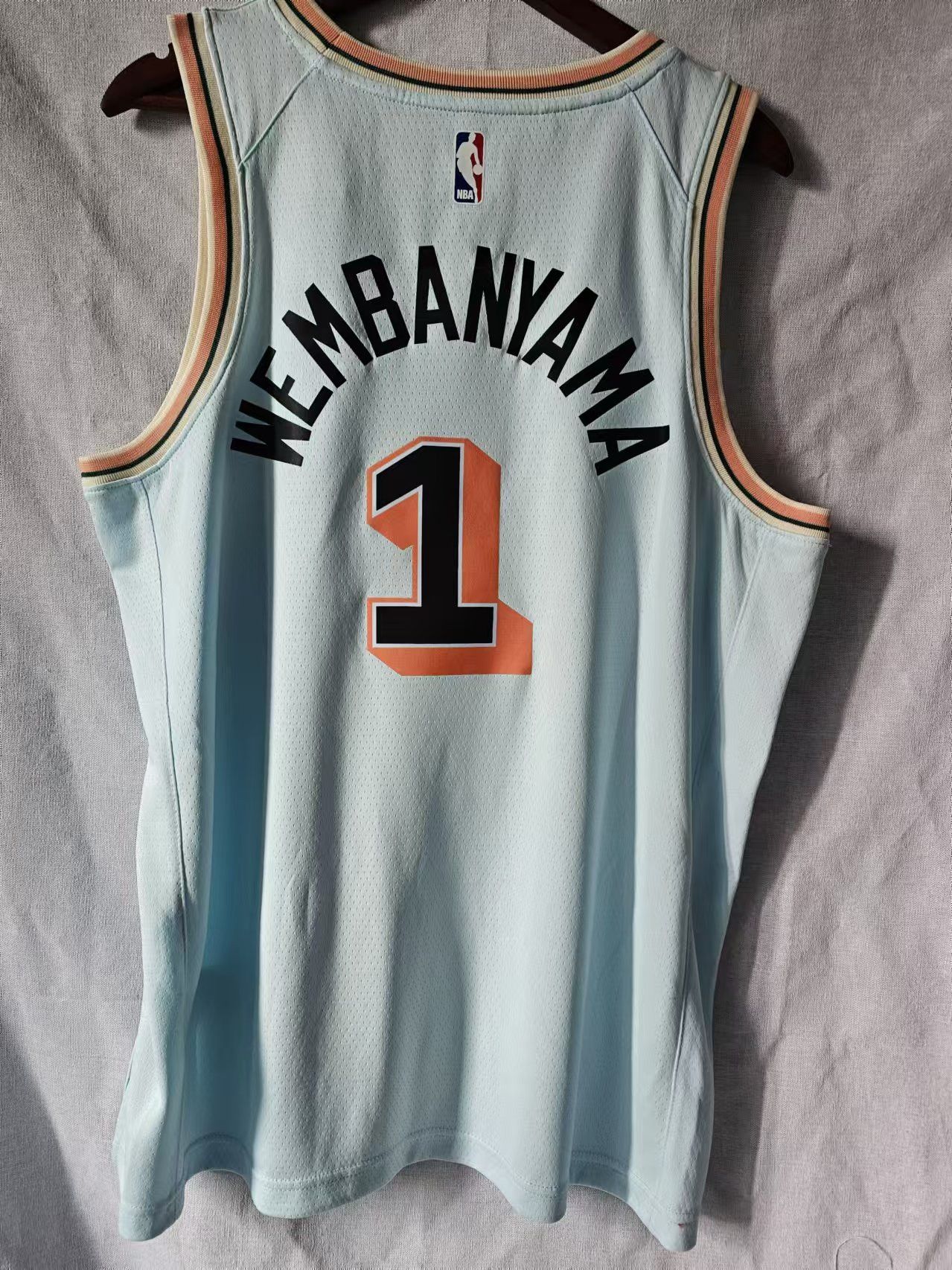 Nba 2025 San Antonio Spurs 1 Wembanyama Jersey City Edition