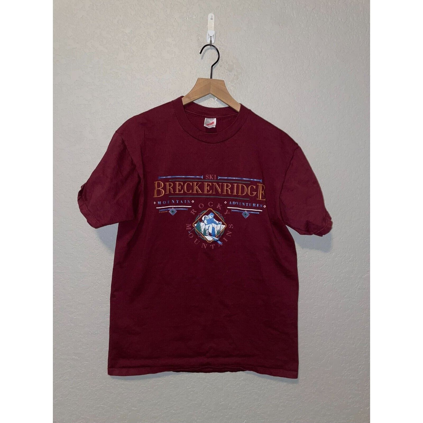 Jerzees Vintage Ski Breckenridge Shirt Mountain Tee Vtg 90s Large