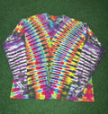 Vintage 90s Insane Tie Dye Hippie Retro Psychedelic T Shirt