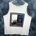 Vintage St Johns Bay Catch The Wind Surf Tank Top Shirt Adult 2xl White 90s Mens T Shirt Gra