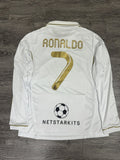 Vintage 2011 2012 Real Madrid Ronaldo White Gold S