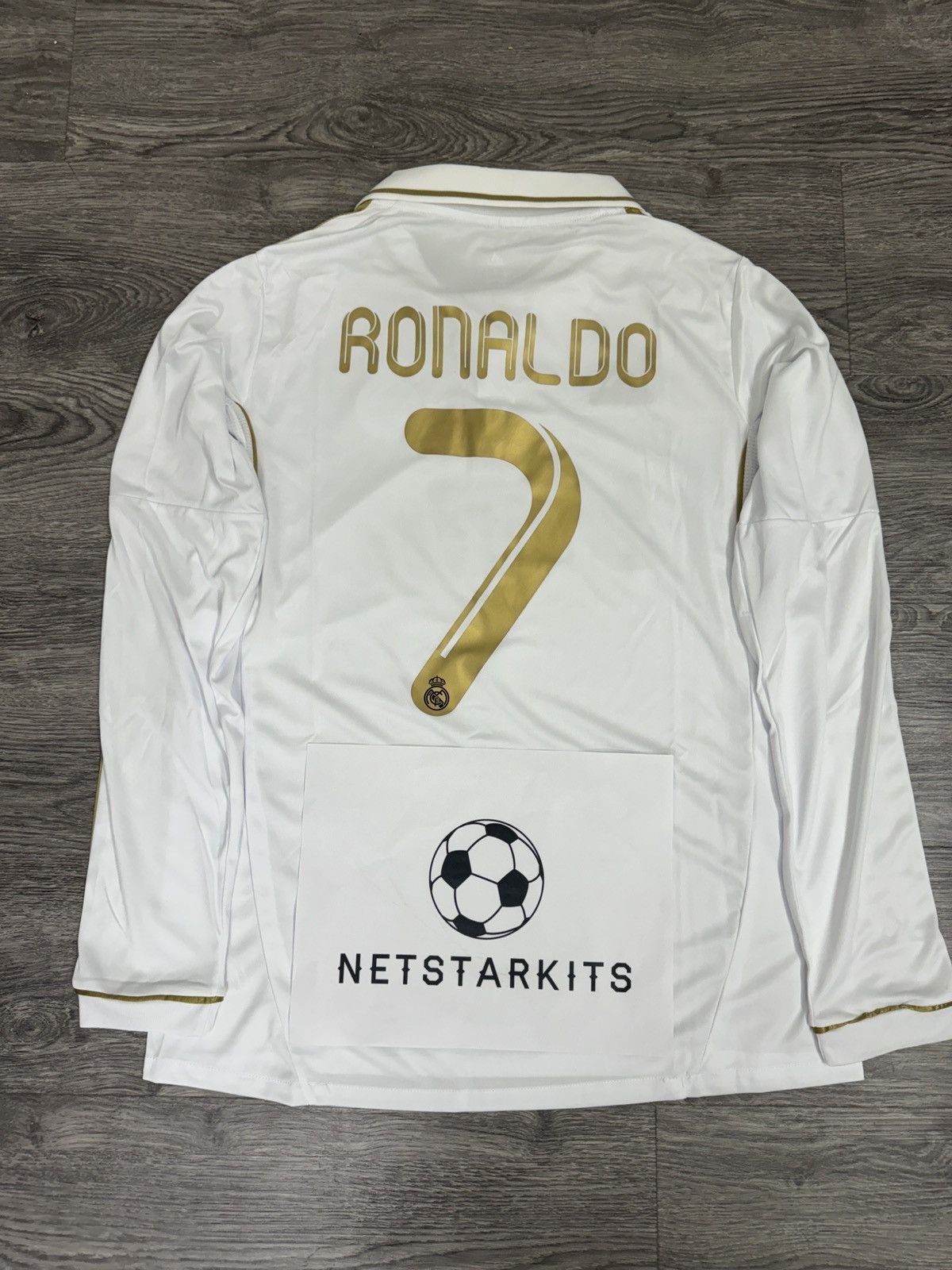 Vintage 2011 2012 Real Madrid Ronaldo White Gold S