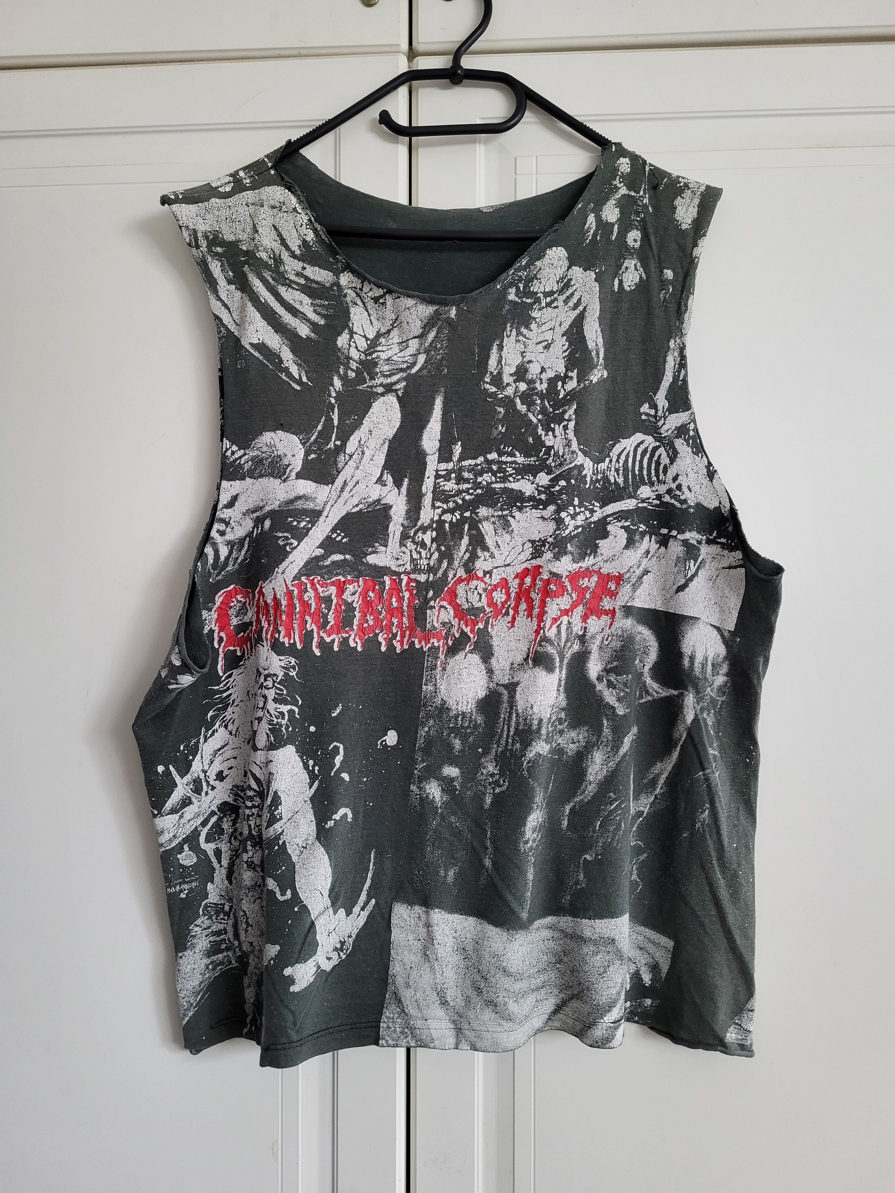 Vintage Cannibal Corpse Aop 1993 Metal Top T Shirt Hoodie, Sweatshirt | FlexRushtees.com