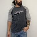 Vintage Thrashed Metallica Baseball 3 4 Sleeve Shirt