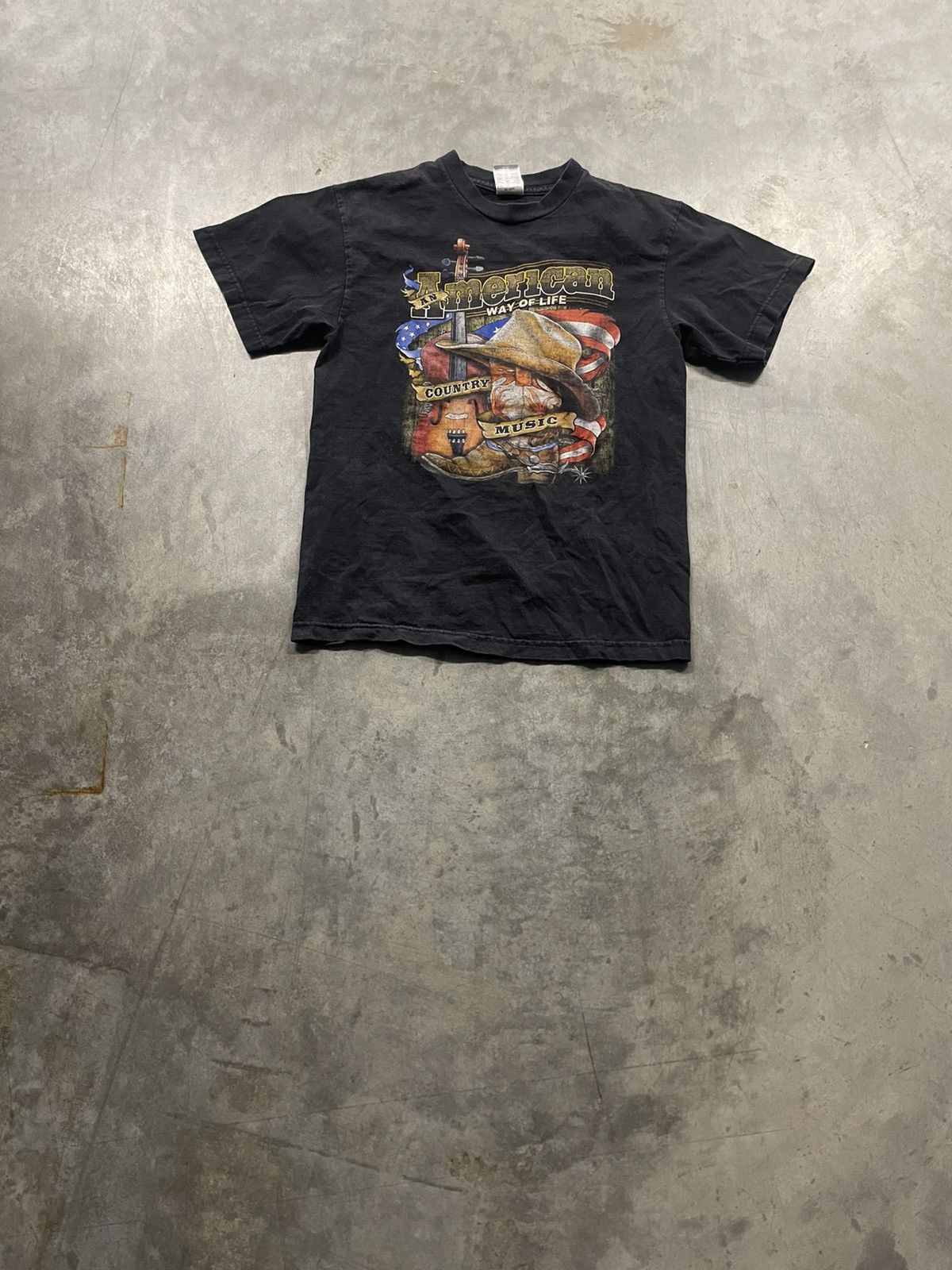 Vintage Sun Faded Country Music American Way Of Life T Shirt Hoodie, Sweatshirt | FlexRushtees.com