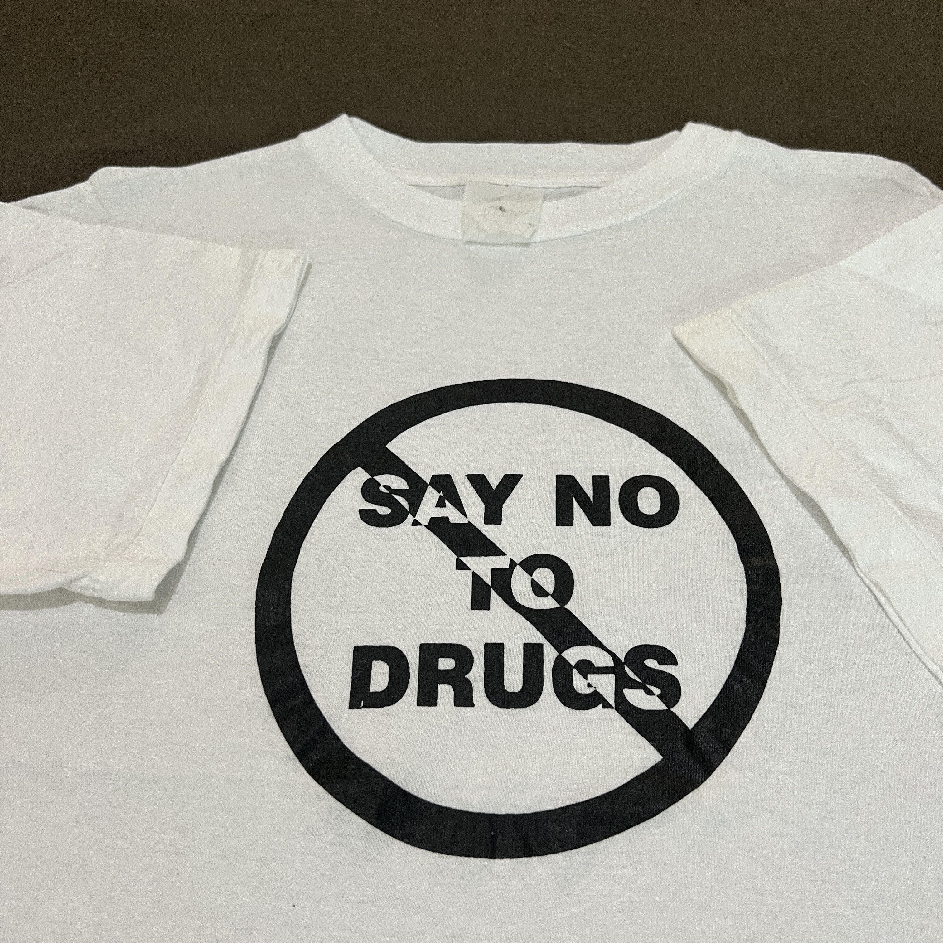 Vintage 90s Say No To Drugs Promo Tee Shirt Hoodie, Sweatshirt | FlexRushtees.com