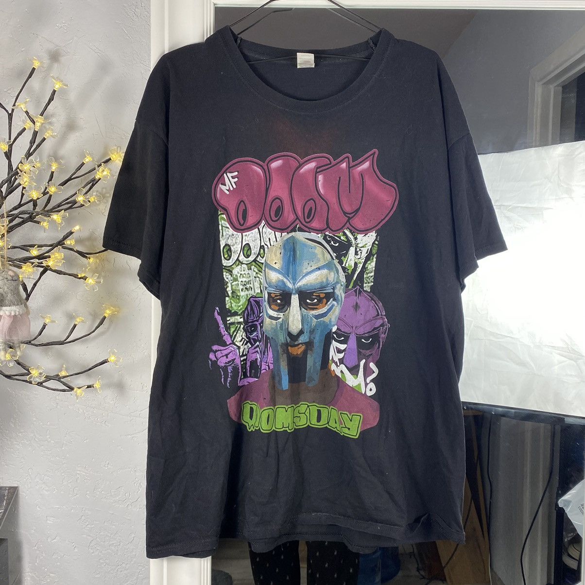 Band Tees Mf Doom Y2k Doomsday Crazy Print T Shirt