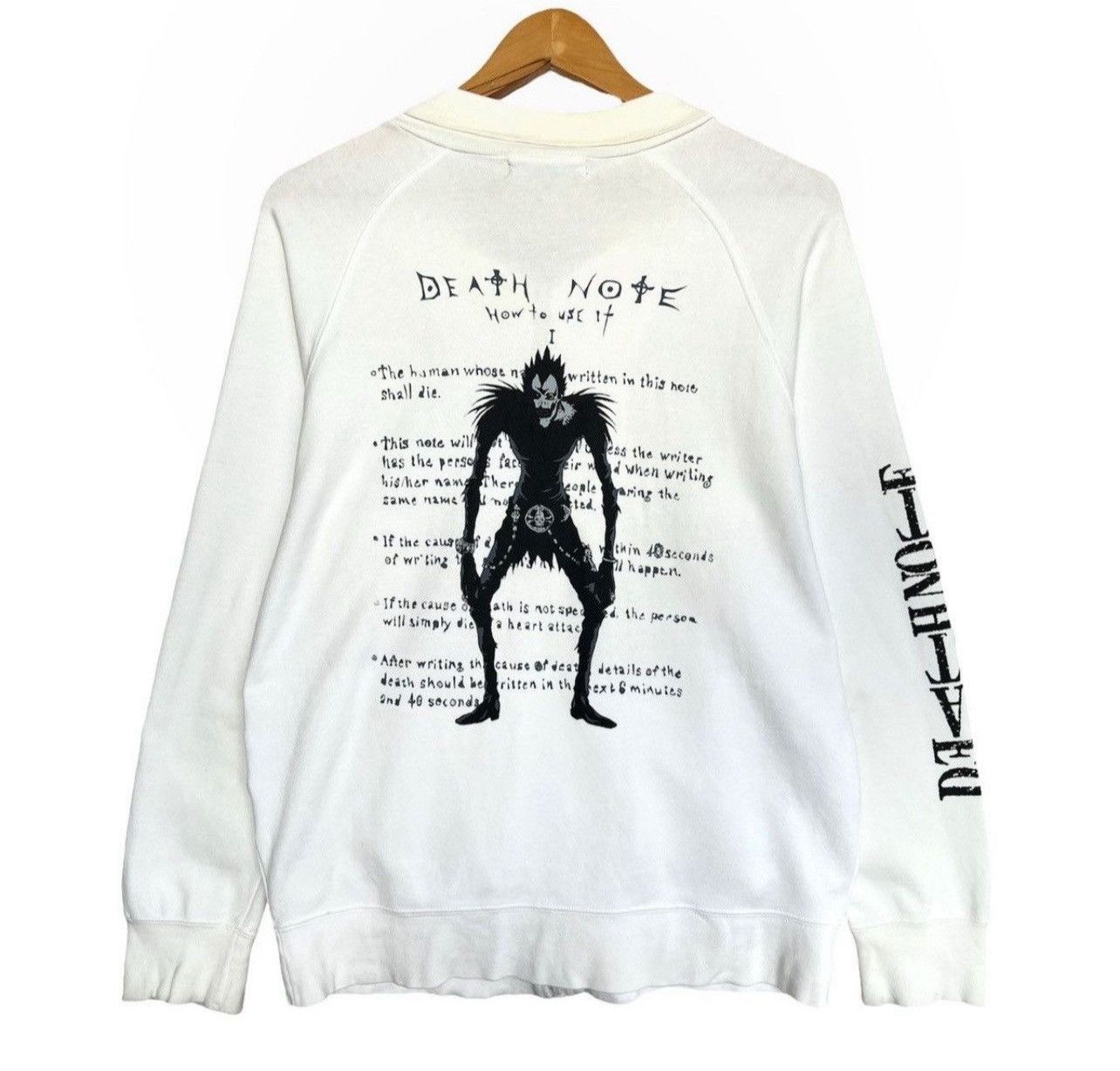 Vintage Y2k Anime Death Note Sweater