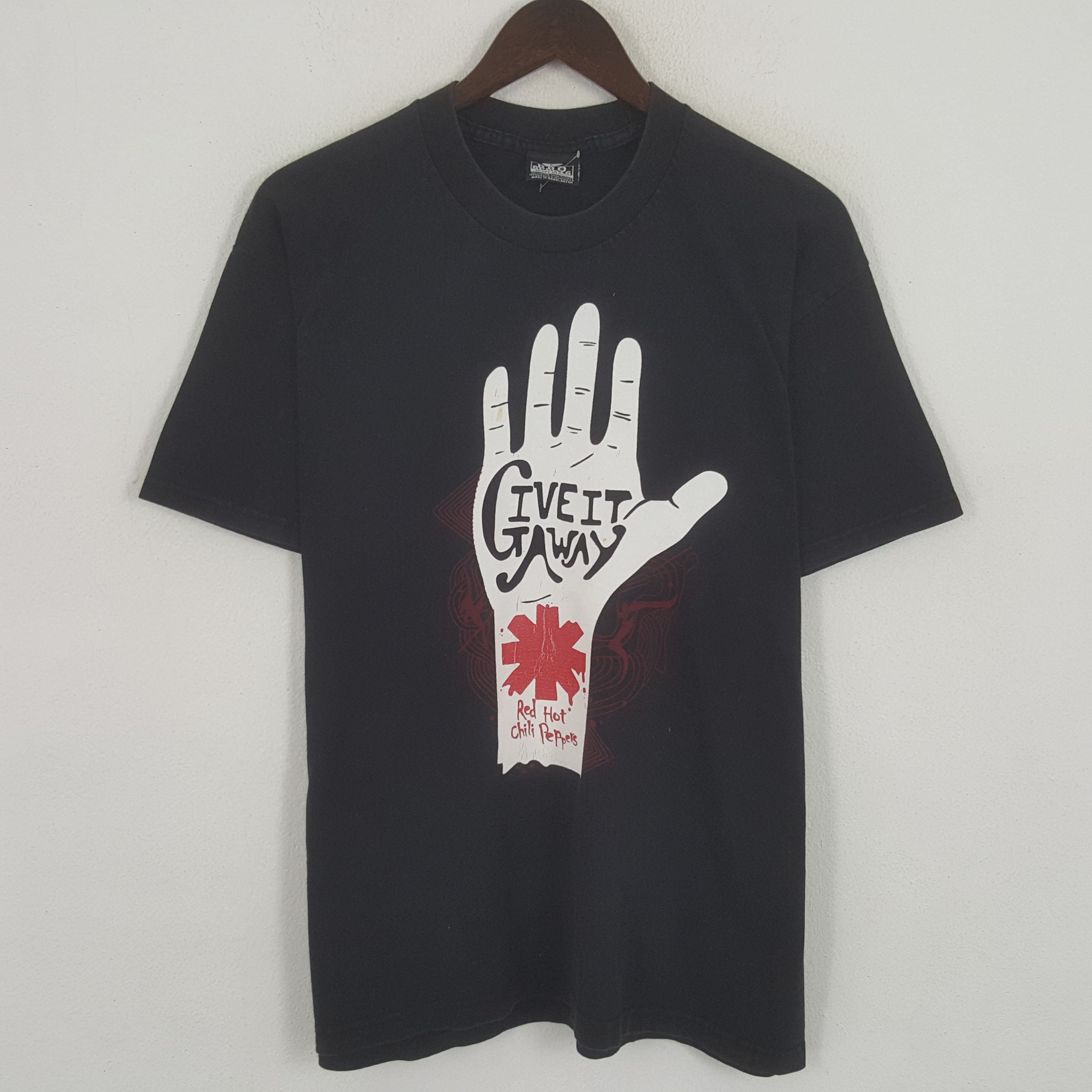 Vintage Give It Away Red Hot Chili Peppers Tshirt Hoodie, Sweatshirt | FlexRushtees.com