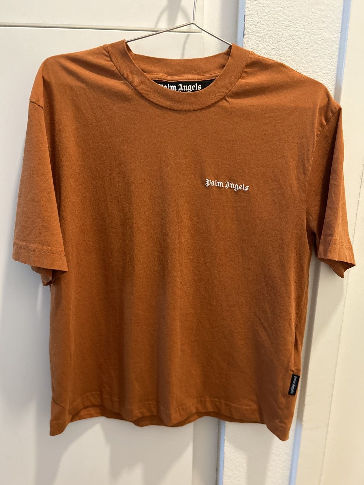 Angels Palm Angels Classic Logo Orange T Shirt Fits Small Hoodie, Sweatshirt | FlexRushtees.com