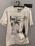 Simons Raf Simons Punk Portrait Print Illustration Slim T Shirt