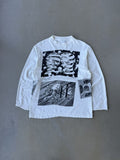 Vintage 1989 Mc Escher All Over Print Long Sleeve Art Tee