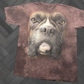 Mountain The Mountain T Shirt Men Xl Brown All Over Print English Bull Dog Dog Nature 90s Shirt