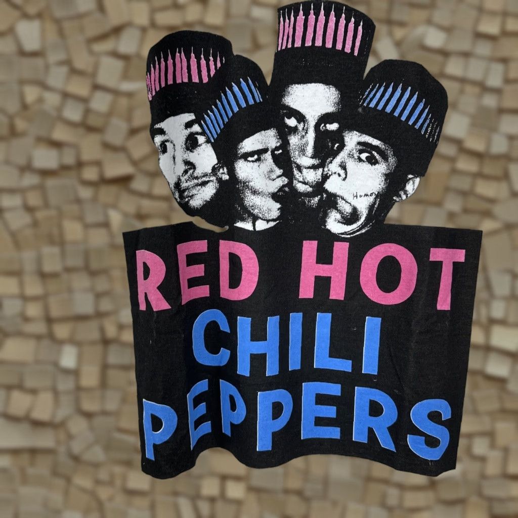 Vintage Red Hot Chili Peppers T Shirt Xl White Graphic Print Double Sided Modern Band Tee 90s Rock M Hoodie, Sweatshirt