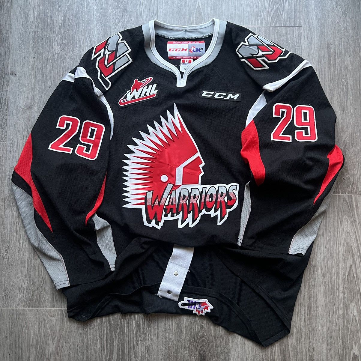 Vintage Moose Jaw Warriors Hockey Jersey Game Worn