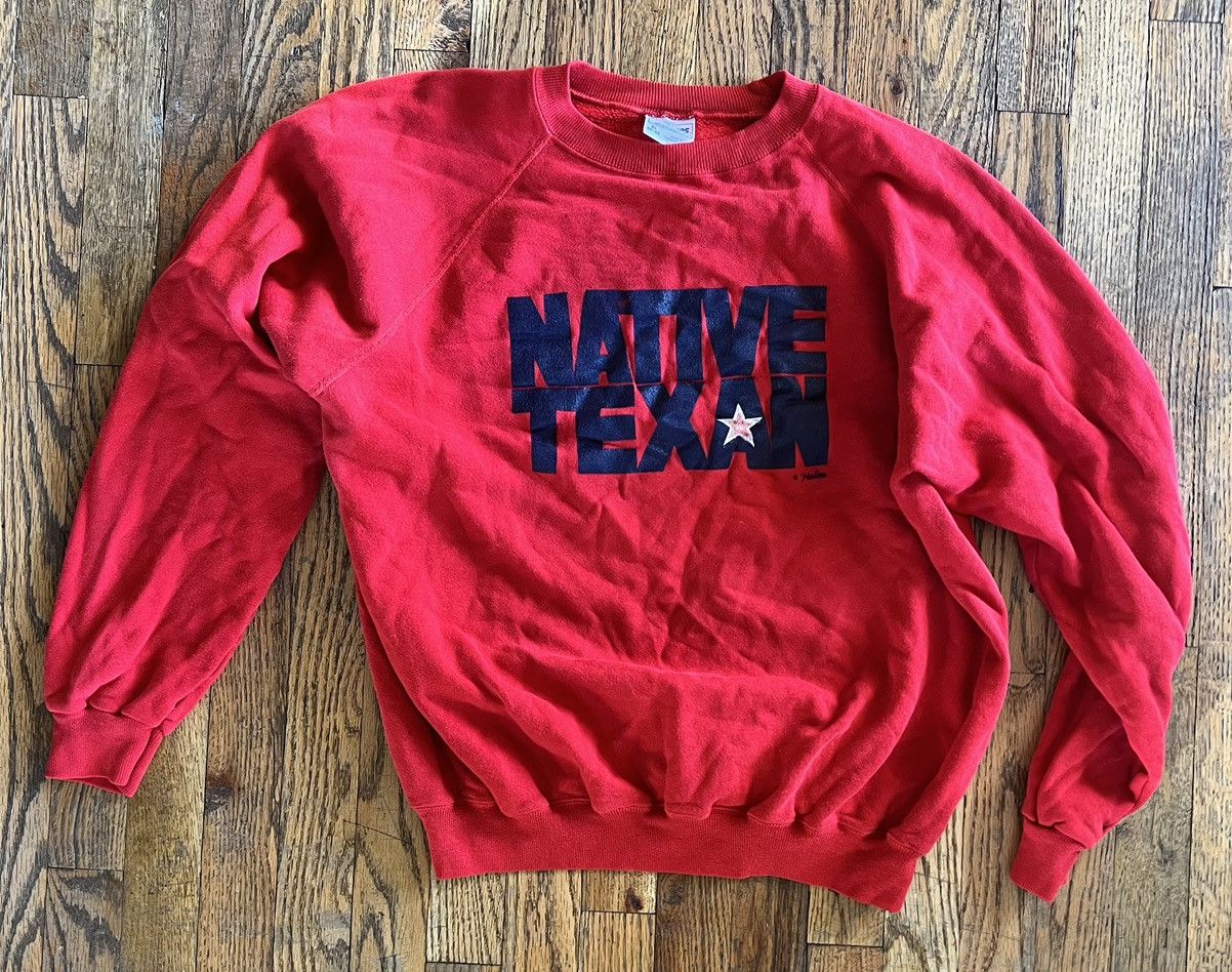 Vintage Hanes Made In Usa Native Texan Crewneck Xl