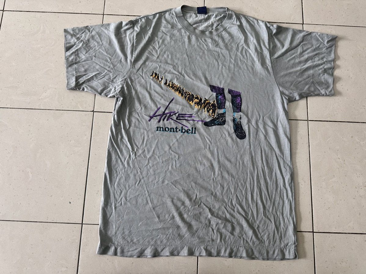 Montbell Vintage Mount Bell Hiking T Shirt Hoodie, Sweatshirt | FlexRushtees.com