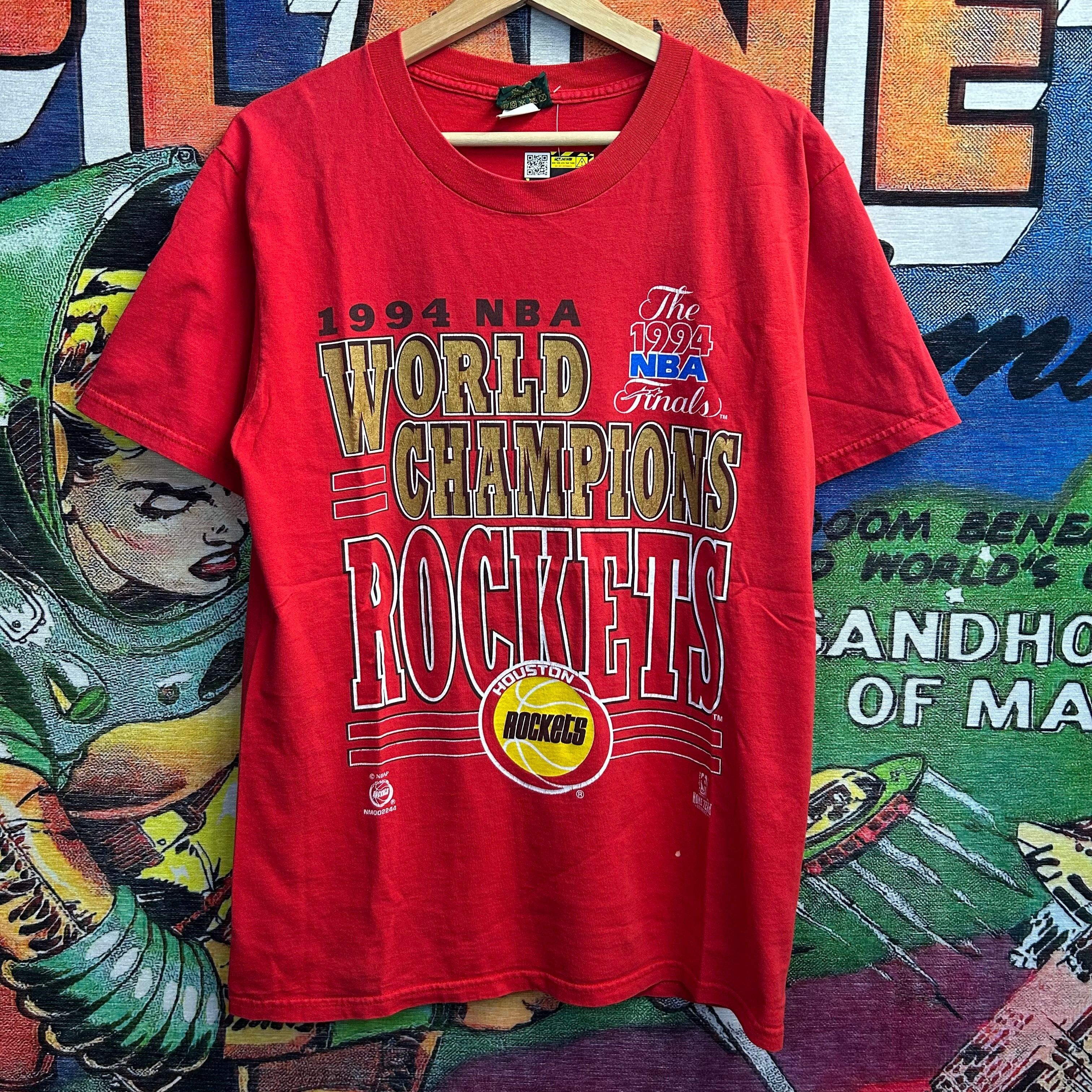 Vintage 90 S 94 Houston Rockets Nba Championship Tee Size L Hoodie, Sweatshirt | FlexRushtees.com
